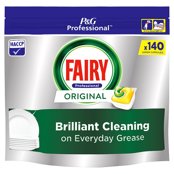 Fairy Professional Original Dishwasher Capsules - 140 Lemon Capsules