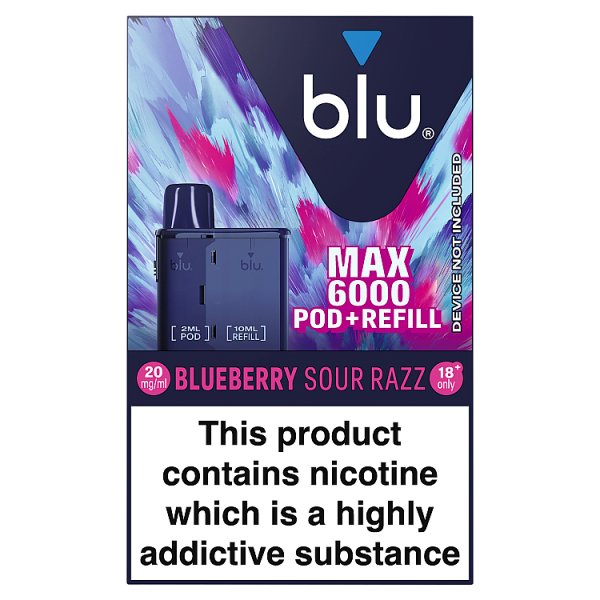 Blu MAX 6000 - Blueberry Sour Razz