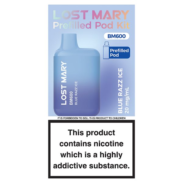 Lost Mary BM600 - Blue Razz Ice