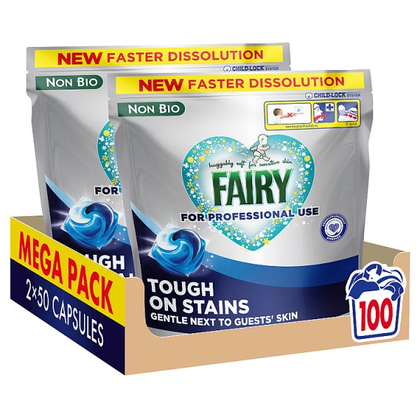 Fairy Professional Non-Bio All-in-1 Detergent Pods 100 Washes 100ct