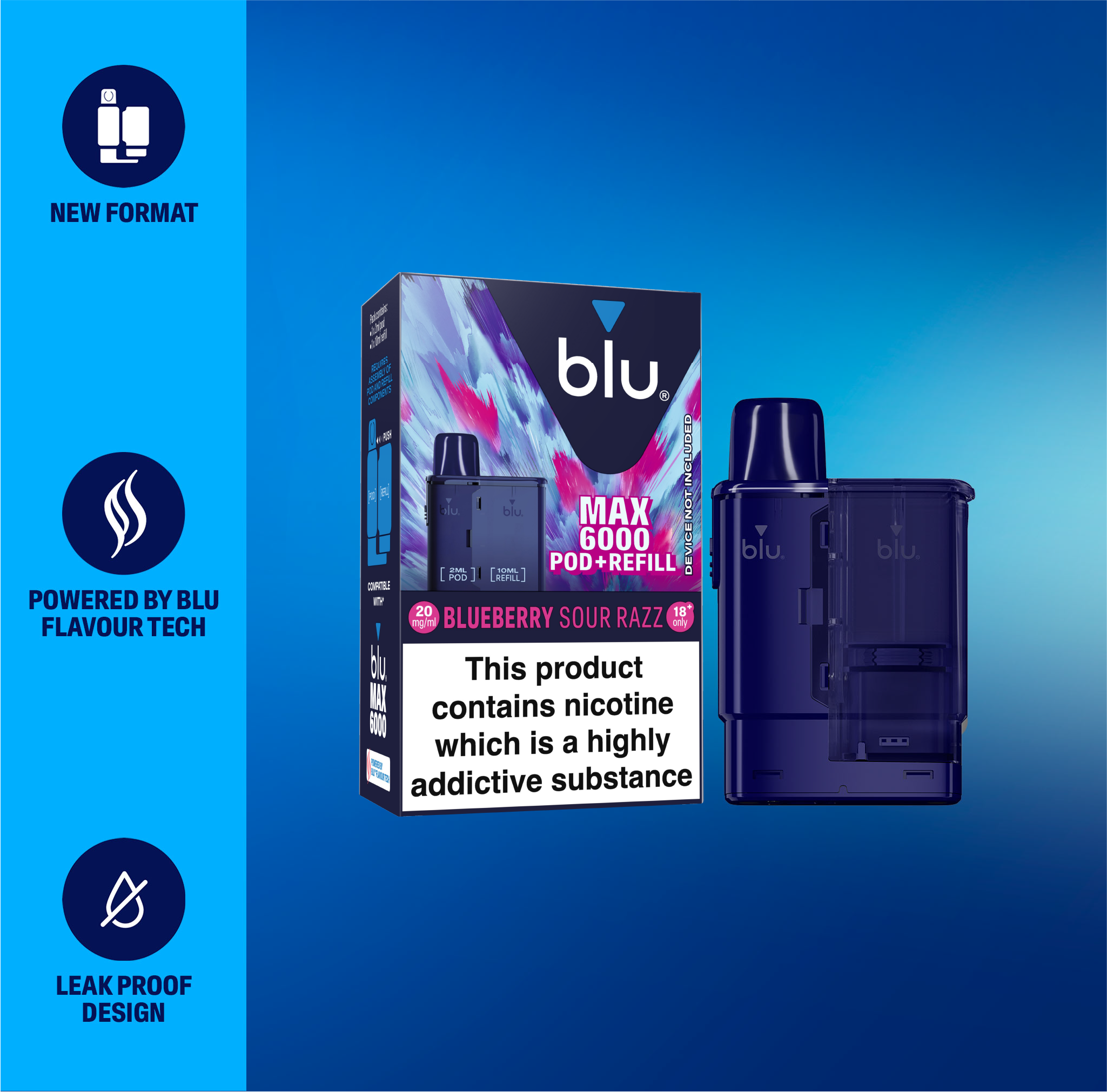Blu MAX 6000 Pod + Refill Kit
