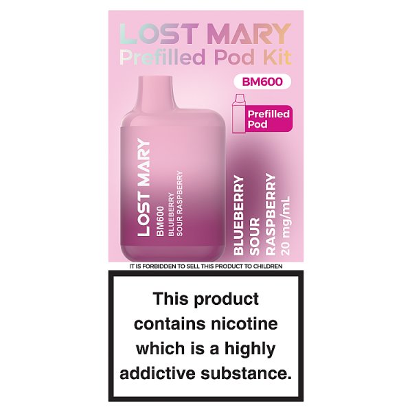 Lost Mary BM600 - Blueberry Sour Raspberry