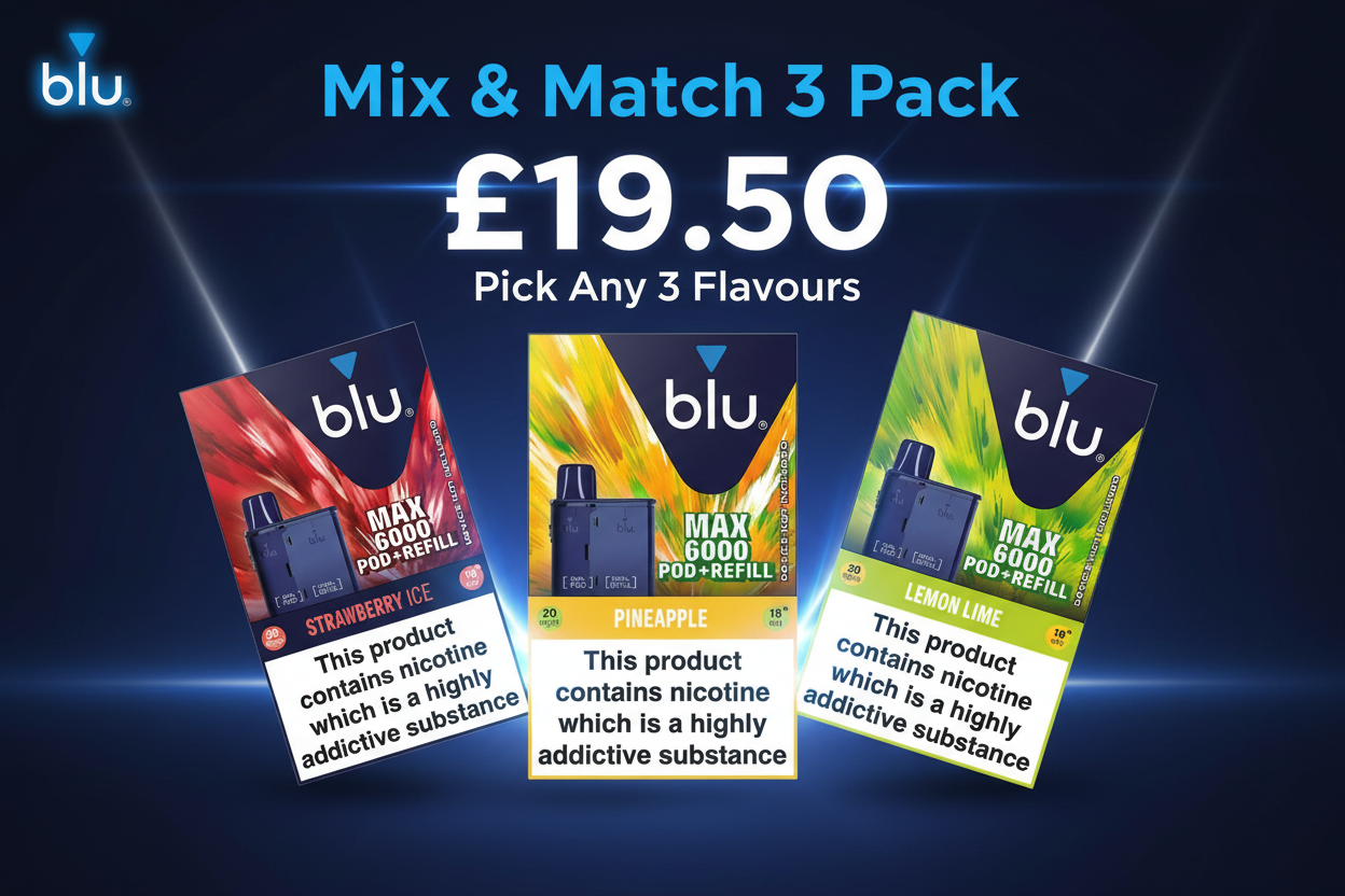 Blu MAX 6000 - Mix & Match 3 Pack