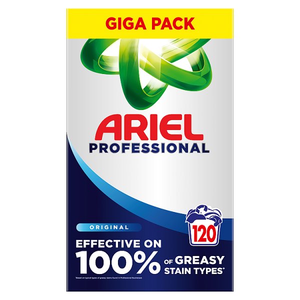 Ariel Professional Washing Powder Laundry Detergent Original 120 Washes 6.6kg